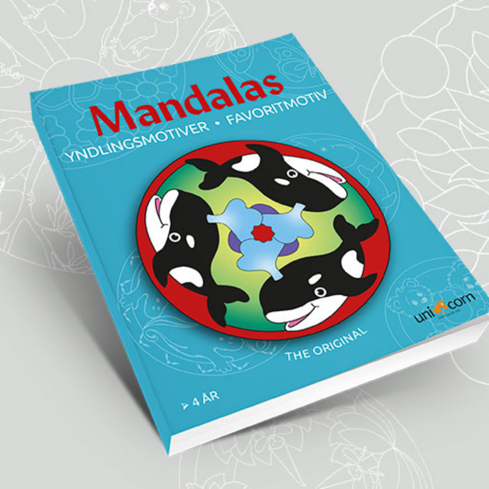 Artwork from The Favorite Motifs Mandalas Coloring Book, turned into a room decoration, highlighting creativity and learning.