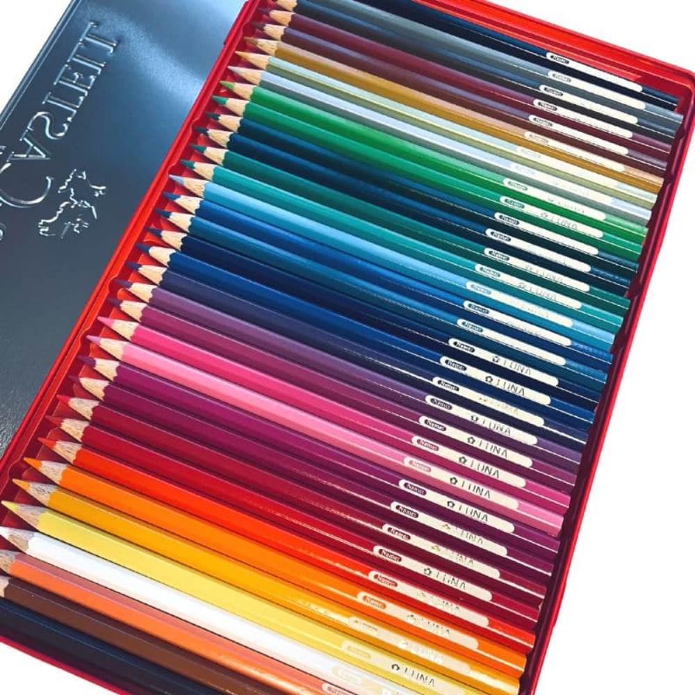 Personalized Faber-Castell Coloring Pencils Tin of 36 Hex Color Pencils