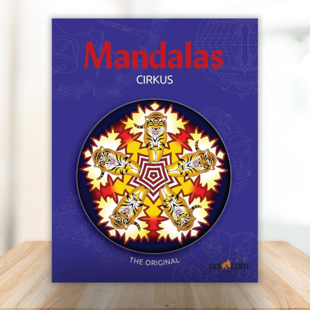 Mandalas coloring book for kids with Circus Theme from age 6+