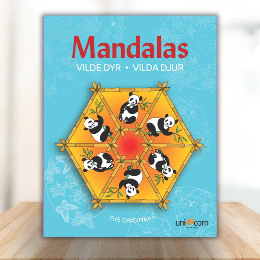 Child coloring a wild animal mandala from the Wild Animals Mandalas Coloring Book, fostering creativity and learning.