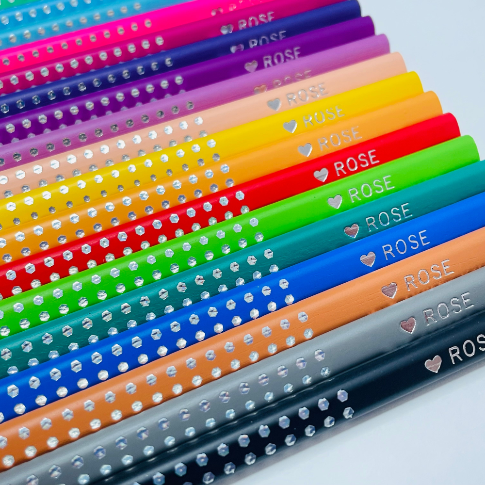 Personalized Faber-Castell Coloring Pencils Tin of 20 Sparkle Edition